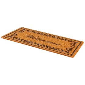 VEVOR Door Mat, Welcome Doormat for Outdoor Entrance, 29.5" x 17" All-Weather Faux Coir Entryway Mat with Non-Slip Backing VEVOR Door Mat, Welcome Doormat for Outdoor Entrance, 29.5" x 17" All-Weather Faux Coir Entryway Mat with Non-Slip Backing