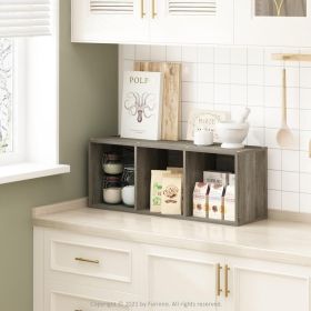 Pasir 3-Tier No Tool Assembly Open Shelf Bookcase, French Oak Pasir 3-Tier No Tool Assembly Open Shelf Bookcase, French Oak